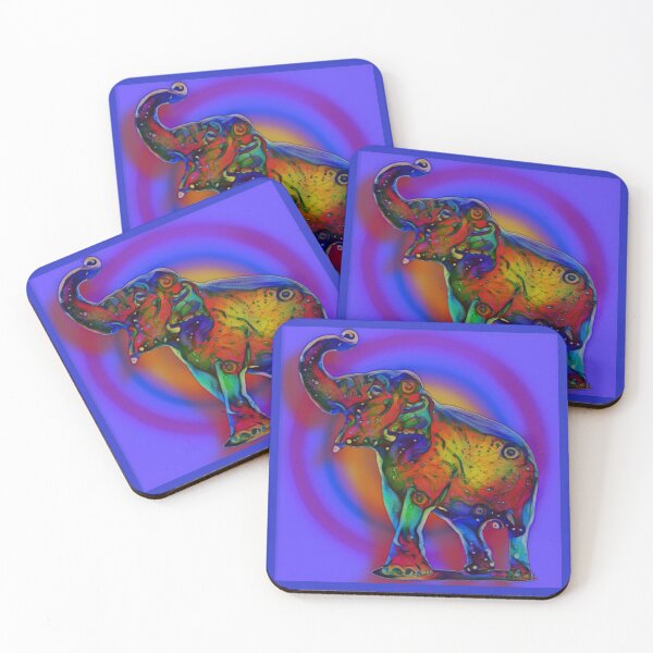 Item preview, Psychedelic Elephant Two designed and sold by TeaFairy Art.