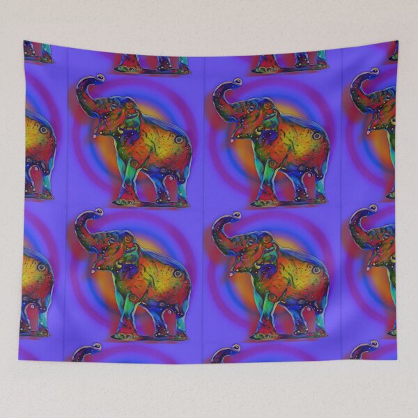 Item preview, Psychedelic Elephant Two designed and sold by TeaFairy Art.
