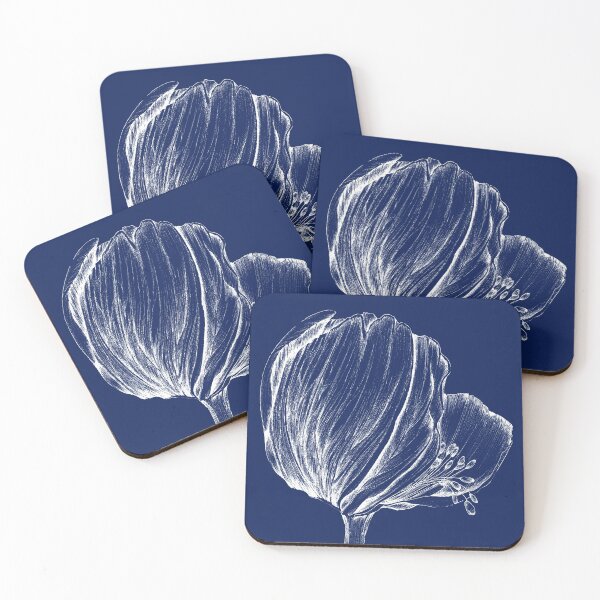 Item preview, White Tulip cyanotype designed and sold by PetitMartin.