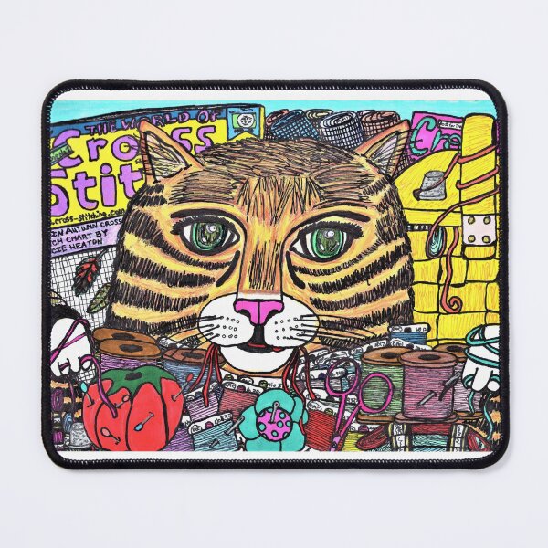 Item preview, Cross Stitch Cat designed and sold by Michelle Mead.