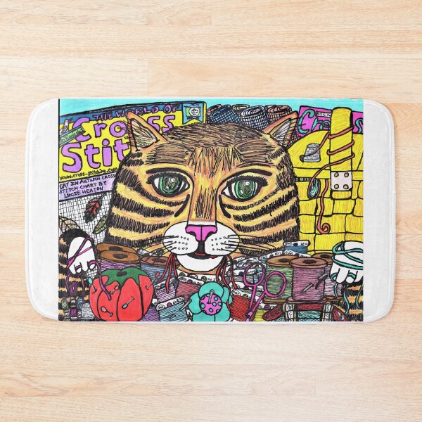Item preview, Cross Stitch Cat designed and sold by Michelle Mead.