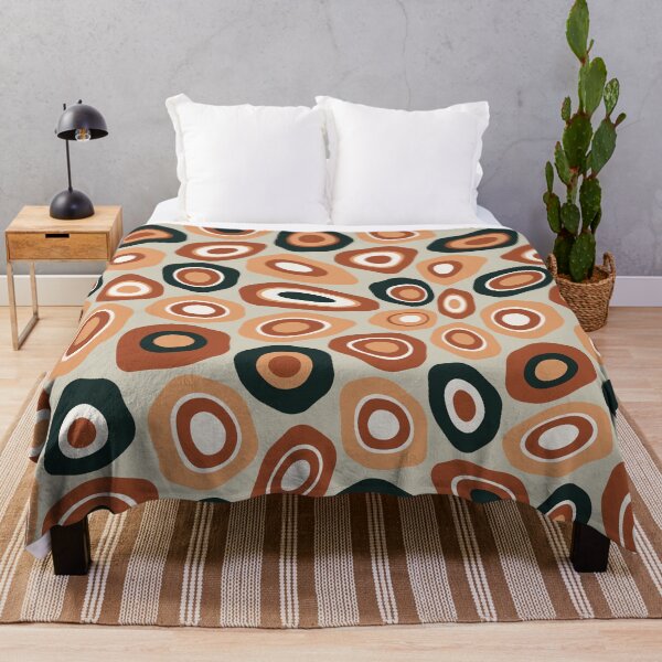 Item preview, Warped Agate Abstract Mineral Pattern in Rust and Pale Sage Earth Tones designed and sold by kierkegaard.
