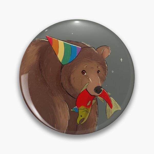 Item preview, Party Bear and Party Salmon designed and sold by InkAndSwords.