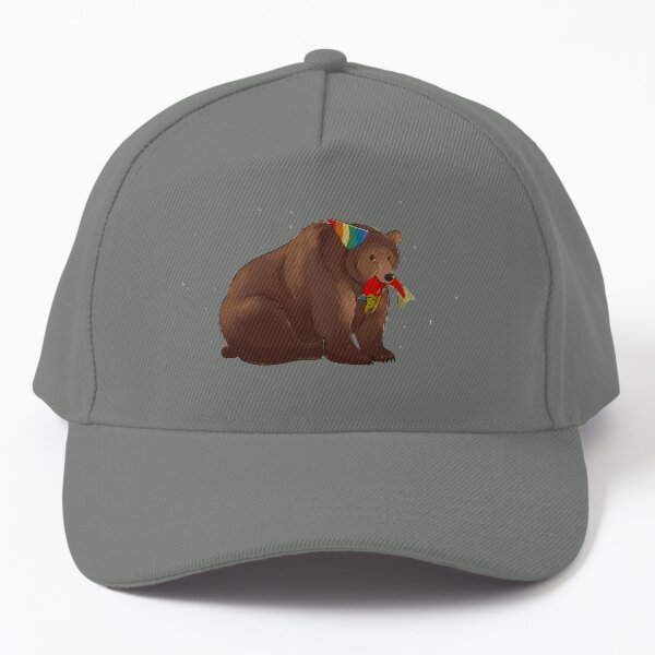 Party Bear and Party Salmon Baseball Cap