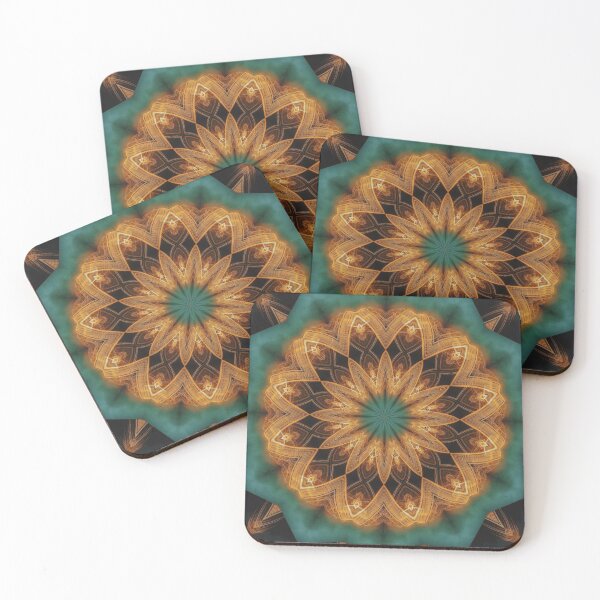 Item preview, Copper Turquoise Mandala designed and sold by Ksaavet.