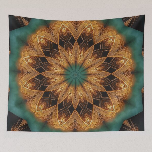 Item preview, Copper Turquoise Mandala designed and sold by Ksaavet.