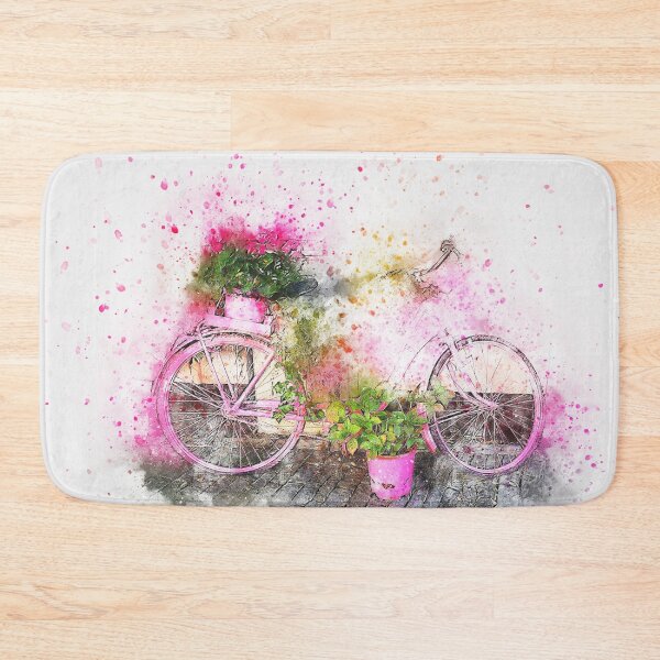 Item preview, Retro pink bicycle designed and sold by NoahDea.