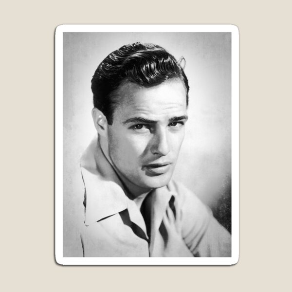 Vista previa del artículo con la obra «Marlon Brando - BW Vintage - D21», diseñado y vendido por DecoWords.