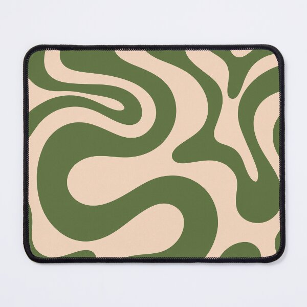 Item preview, Matcha Latte Abstract Green Retro Swirl designed and sold by trajeado14.