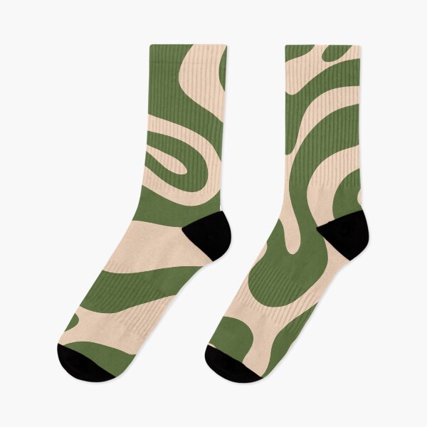 Item preview, Matcha Latte Abstract Green Retro Swirl designed and sold by trajeado14.