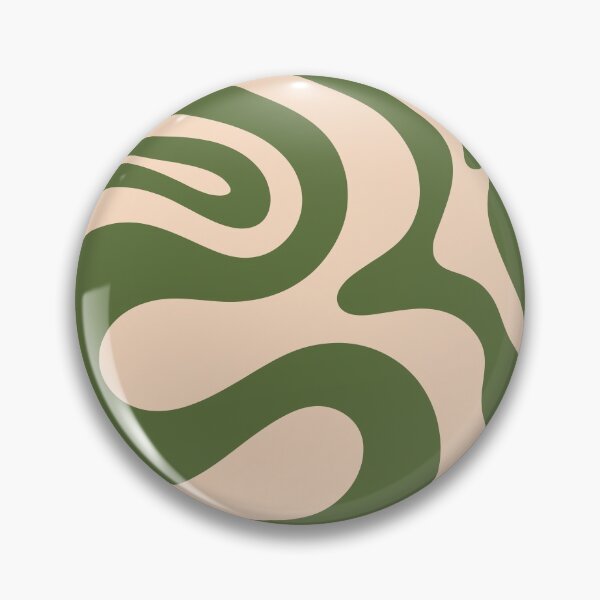 Item preview, Matcha Latte Abstract Green Retro Swirl designed and sold by trajeado14.
