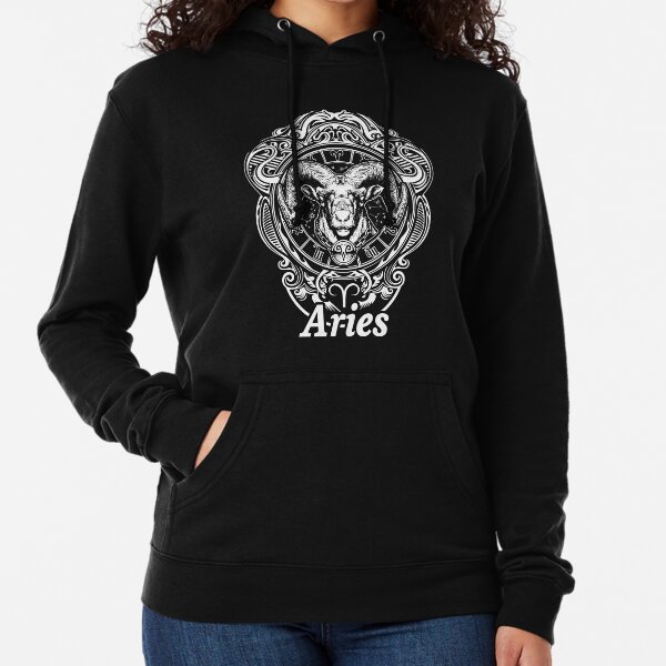 Aries Astrology Zodiac Horoscope Series 1 Lightweight Hoodie