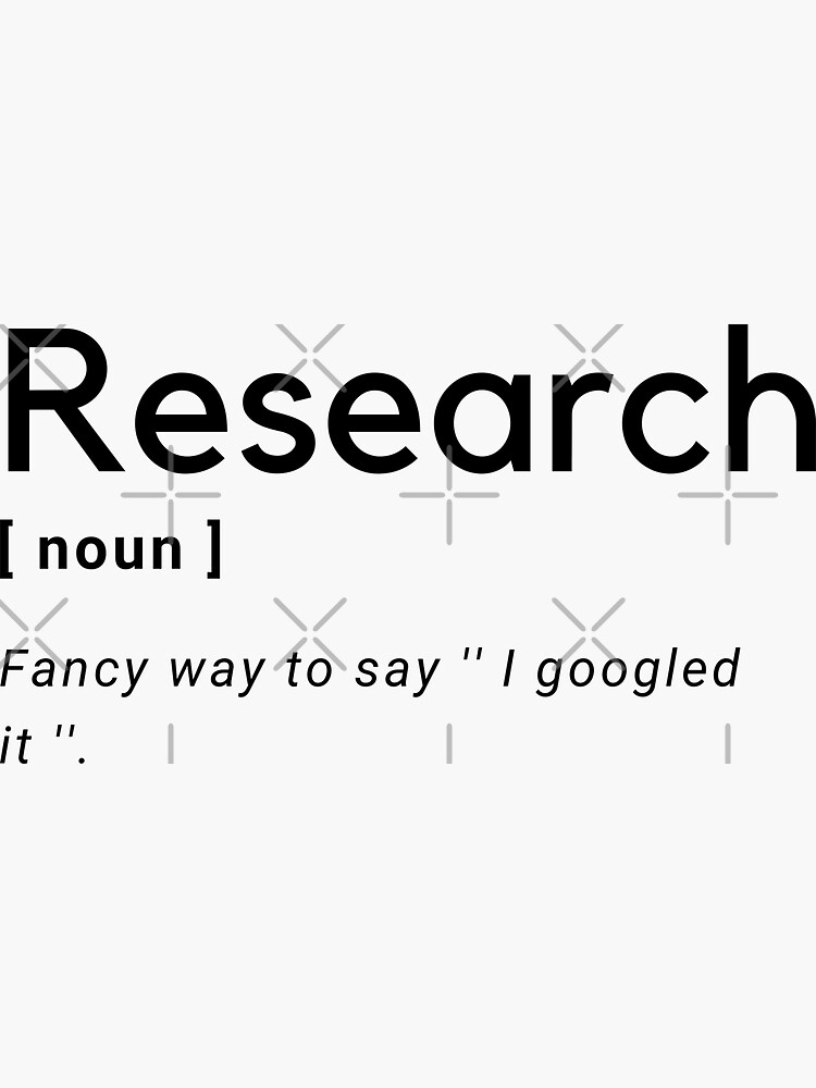 research-definition-sticker-for-sale-by-amine-creation-redbubble