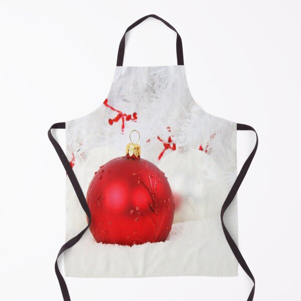 Item preview, Red and White Baubles in Snow designed and sold by Arbrew.