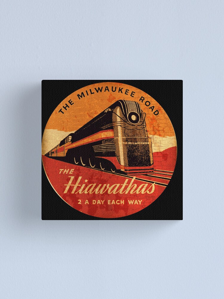 Alternate view of The Hiawatha's Milwaukee road Railway Canvas Print