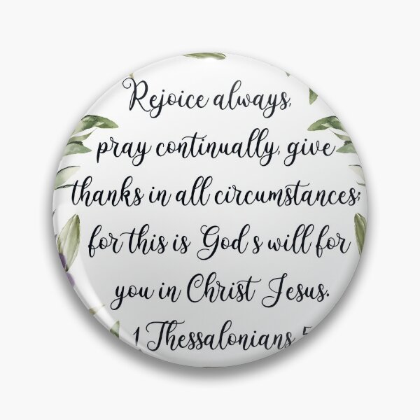 Item preview, Rejoice Always Pray Continually, 1Thessalonians 5:16-18, Bible Verse, Watercolor Scripture designed and sold by Dzhenka-Balimez.