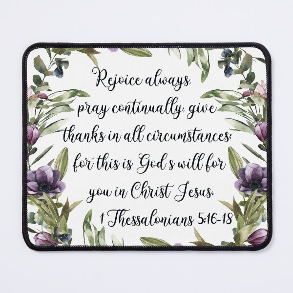Item preview, Rejoice Always Pray Continually, 1Thessalonians 5:16-18, Bible Verse, Watercolor Scripture designed and sold by Dzhenka-Balimez.