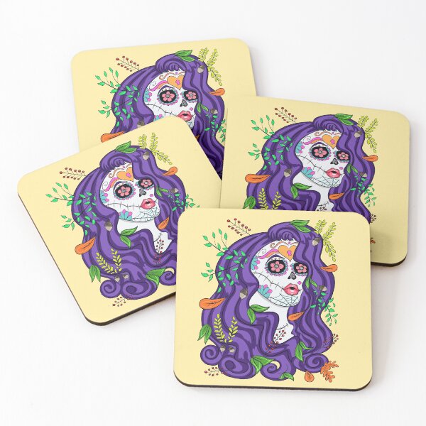 Item preview, Autumn Sugar Skull  designed and sold by missmann.