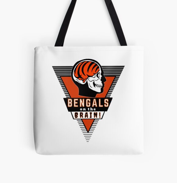 Cincinnati Bengals Cotton Canvas Tote Bag / Hand Bag / Travel Bag / School  / Grocery / Beach / Accessories / Customizable Strap Colors