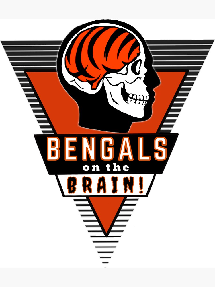 Bengals on the brain! Magnet for Sale by Joseph Goodberry