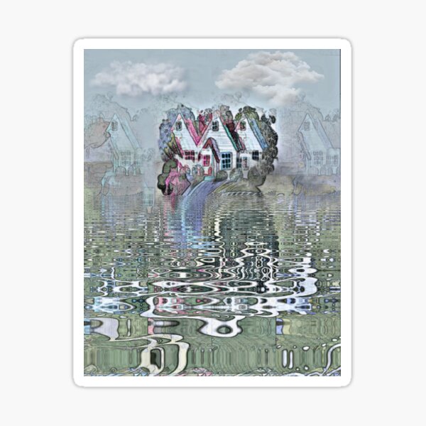 Drowning In A Beautiful Place Sticker