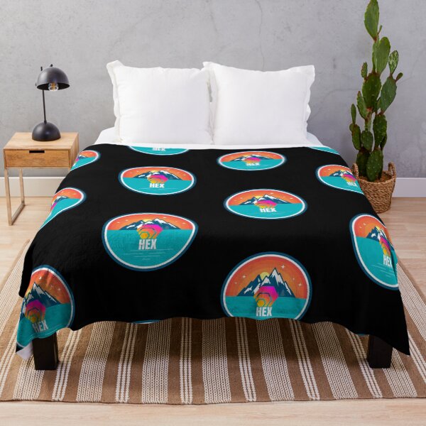 Item preview, HEX Mountain Badge Sunset Lake Crypto Cryptocurrency designed and sold by Bitcoin-Fashion.