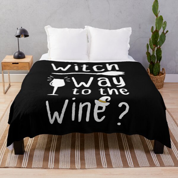 Item preview, Witch Way To The Wine Halloween Wine Lover Drinking Alcohol designed and sold by BestComicss.