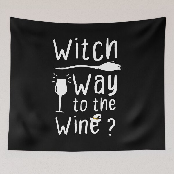 Item preview, Witch Way To The Wine Halloween Wine Lover Drinking Alcohol designed and sold by BestComicss.