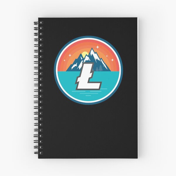 Item preview, Litecoin LTC Mountain Badge Sunset Lake Crypto Cryptocurrency designed and sold by Bitcoin-Fashion.