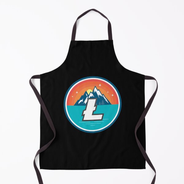 Item preview, Litecoin LTC Mountain Badge Sunset Lake Crypto Cryptocurrency designed and sold by Bitcoin-Fashion.