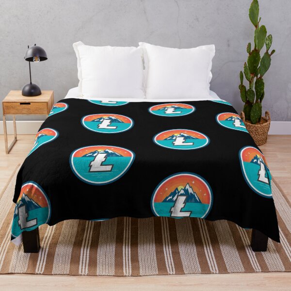 Item preview, Litecoin LTC Mountain Badge Sunset Lake Crypto Cryptocurrency designed and sold by Bitcoin-Fashion.