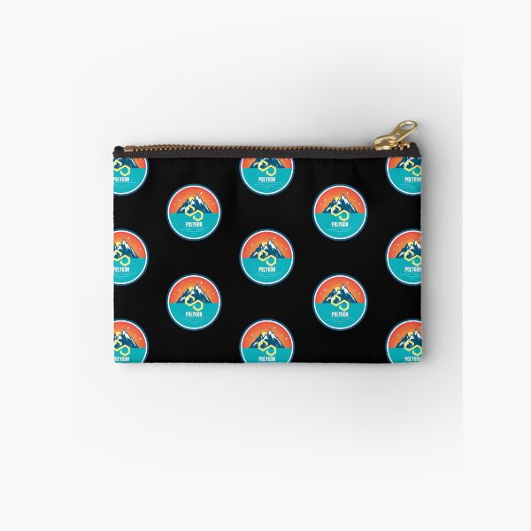 Item preview, Polygon MATIC Mountain Badge Sunset Lake Crypto Cryptocurrency designed and sold by Bitcoin-Fashion.