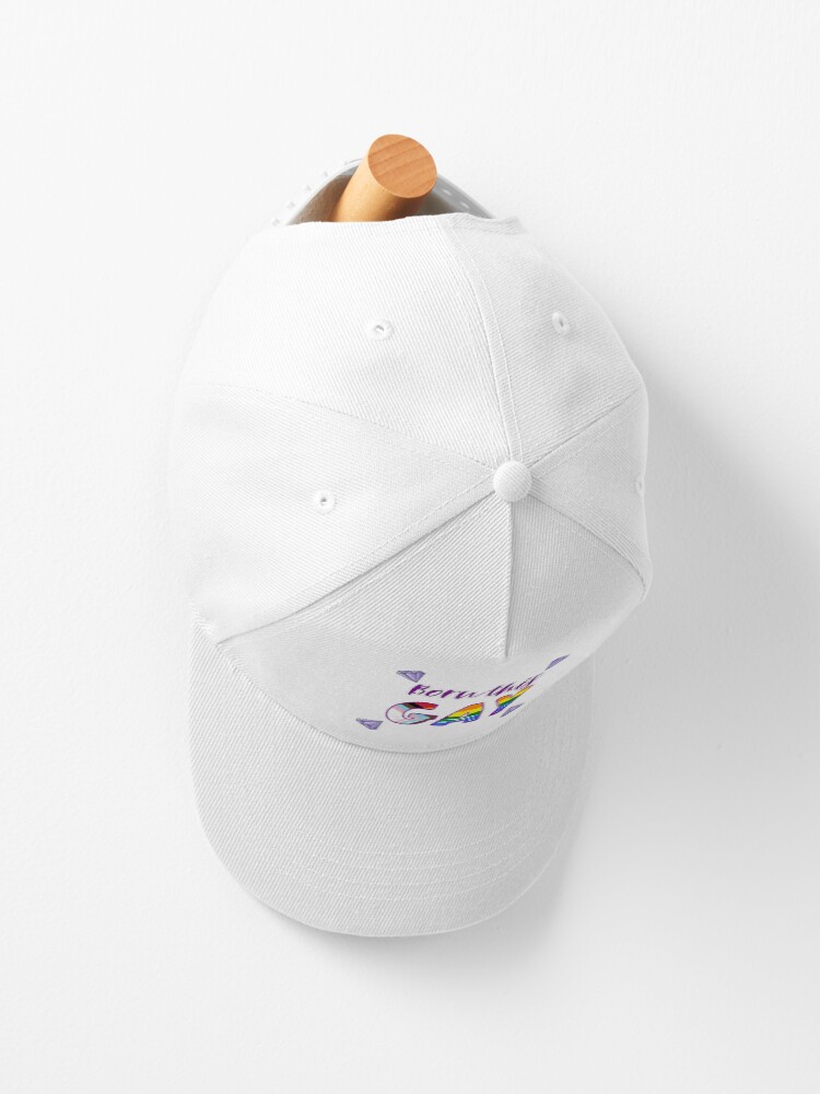 Alternate view of Born this GAY fabulous LGBTQIA+ progress pride flag Cap