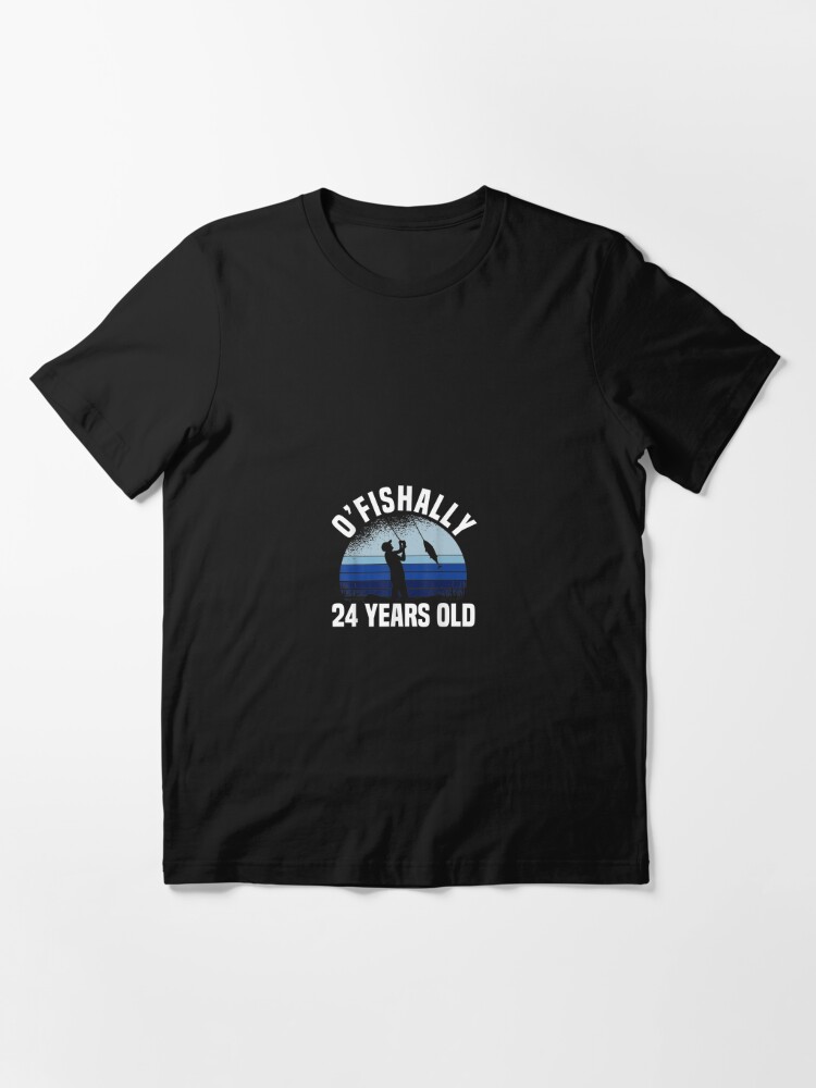 O'fishally 40 Years Old Dad Fishing Funny Birthday Gift Old Man Fisherman Grandpa | Fishing Lover T-Shirt