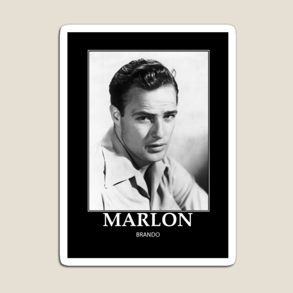 Vista previa del artículo con la obra «Marlon Brando - BW - D24», diseñado y vendido por DecoWords.