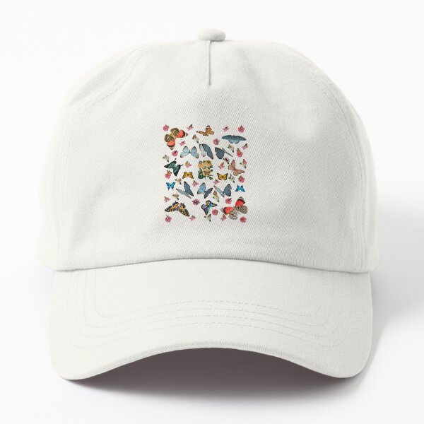 Roses With Butterflies Design Dad Hat