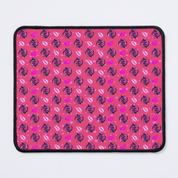 Item preview, Pink West African God Symbol Cowrie Shell Textile Art Pattern designed and sold by BlackArt Cafe.