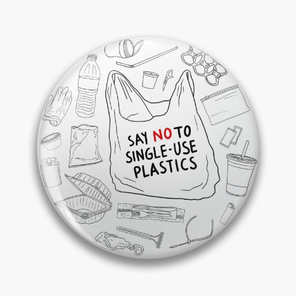 Item preview, Say No To Single-Use Plastics designed and sold by frumiosity.