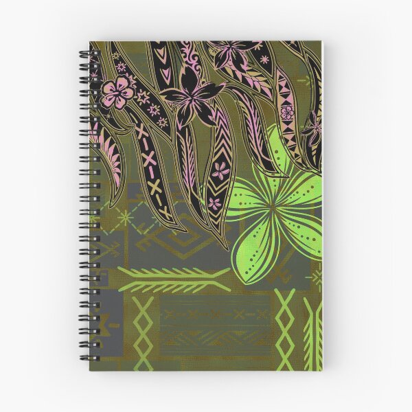 Item preview, Vintage Green Samoan Malu Mana Tribal Collage designed and sold by sunnthreads.