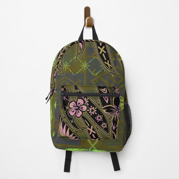 Item preview, Vintage Green Samoan Malu Mana Tribal Collage designed and sold by sunnthreads.