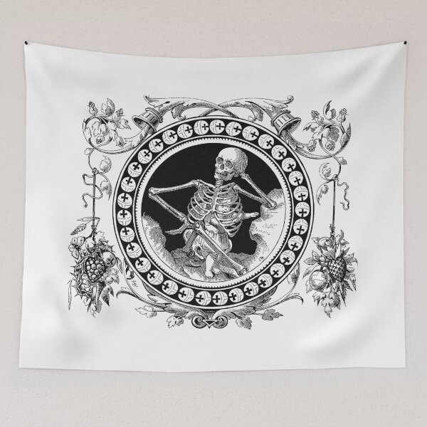 Item preview, Skull in peace. A dead body's dream. designed and sold by OldBlackGallery.