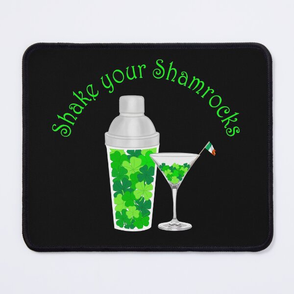 Item preview, Shake your Shamrocks Martini Shaker and Glass designed and sold by Five O'clock Shirts.