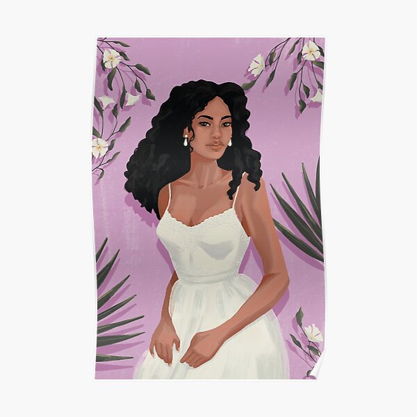 Coco Portrait - Lilac Poster