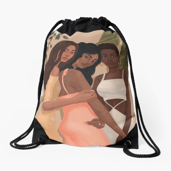 Riviera Ladies - Beige Drawstring Bag