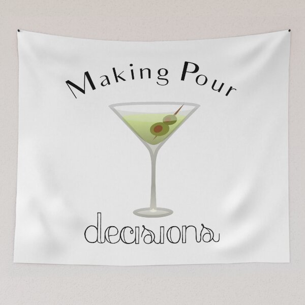 Item preview, Making Pour Decisions with Martini Glass designed and sold by Swigalicious.