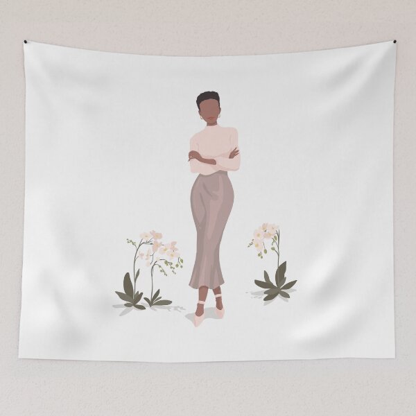 Item preview, Grace Portrait - White Gray designed and sold by belamar.