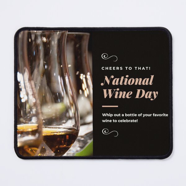 Item preview, Whip out a bottle of your favorite wine to celebrate! designed and sold by Black-en-White.