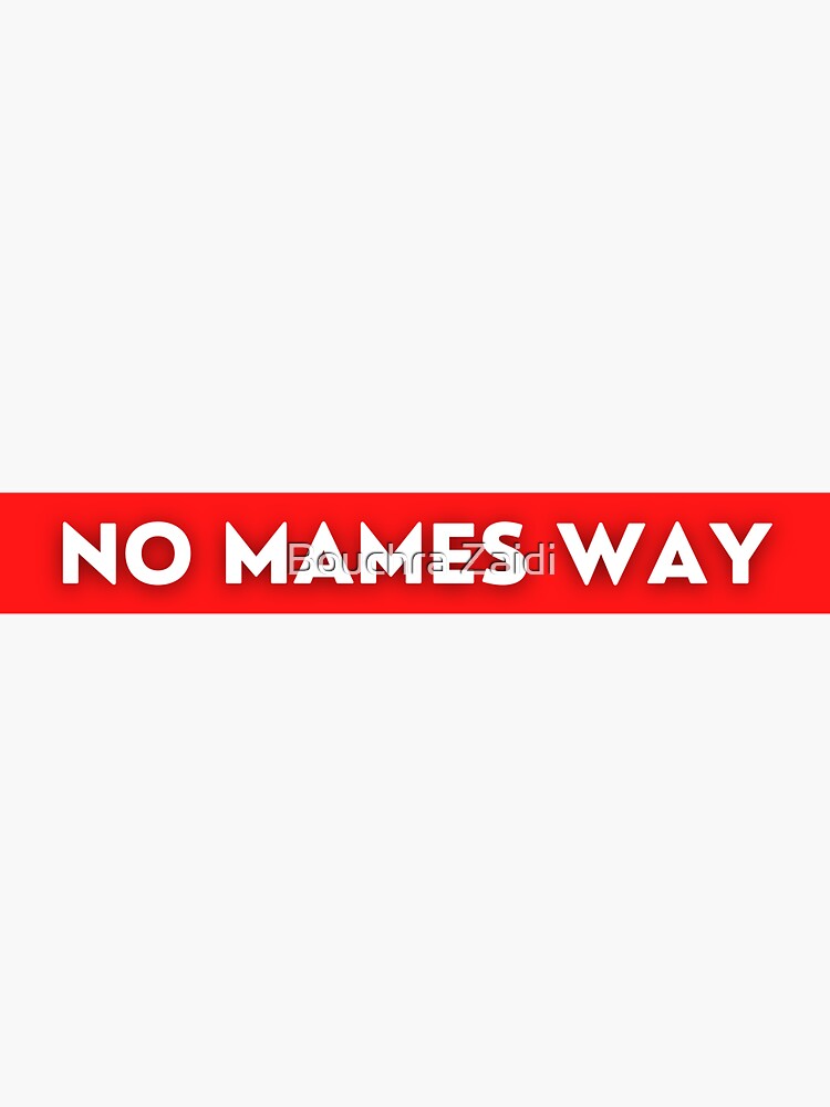 No Mames Wey Red Box Logo Funny Mexican Slang Words Spanish T Sticker For Sale By 