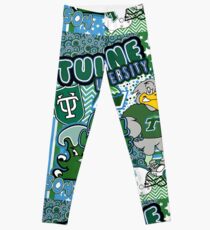 Tulane Collage Leggings