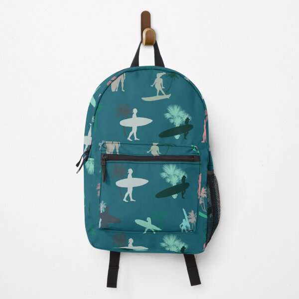 Item preview, Surfers and Palm Trees Pattern Blue designed and sold by Jared Davies.
